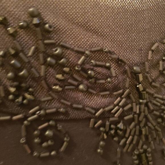 OSCAR DE LARENTA BLACK JEWELED TANK SIZE LARGE - Picture 3 of 6